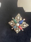 Vintage Sarah Coventry Floral Brooch & Clip-On Earrings Set — photo 10