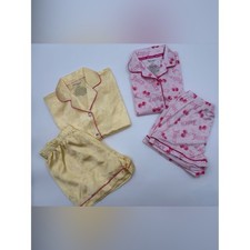 Juicy Couture Girls 7/8 Pajama Shorts Set Bundle NWOT Cherry Butterfly