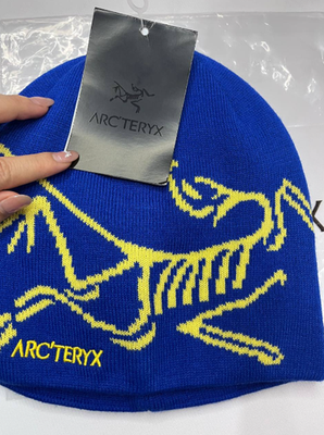 Arc'teryx Bird Head Toque Beanie Hat Blue Yellow Logo NWT V2 | eBay