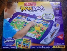 Fisher Price Power Touch Learning System With 2 Books PreK-2nd Grade 3-8 Yrs NEW