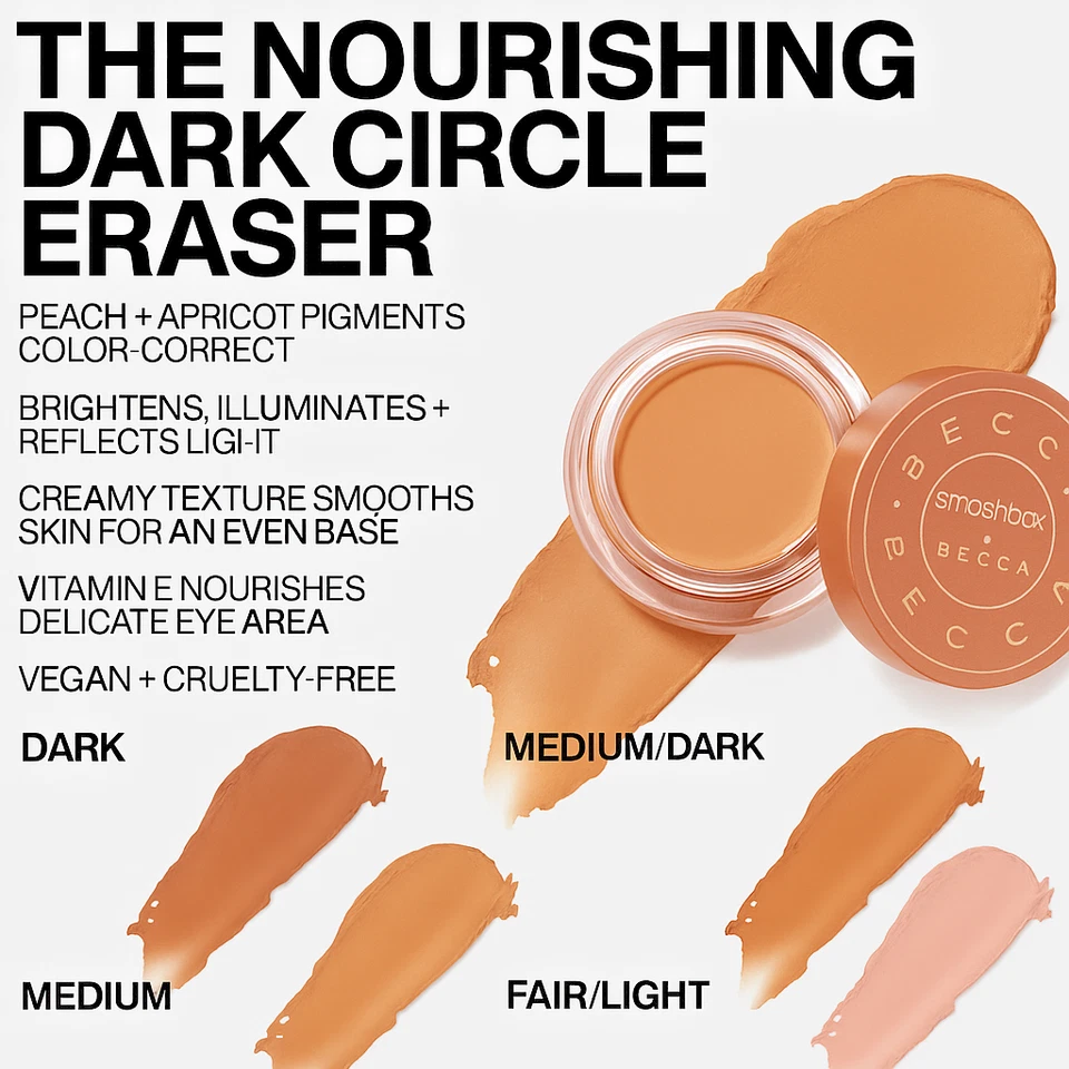 Smashbox Becca Under Eye Brightening Corrector MEDIM 0.15 oz | Dark Circle - Image 4 of 4