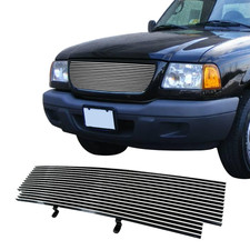 Fits 2001-03 Ford Ranger Xlt Xl 2wd Aluminum Chrome Billet Grille Insert Replace Fits 2001-03 Ford Ranger Xlt Xl 2wd Aluminum Chrome Billet Grille Insert Replace