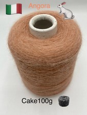 Angora 50 Italy Luxury Yarn 100g Cake 50% Angora 30%Merino Wool 20%Pa BiegePeach