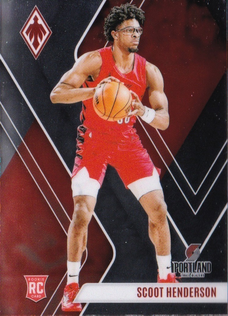 2023-24 Panini Phoenix Silver Scoot Henderson #298 Trail Blazers Rookie Card