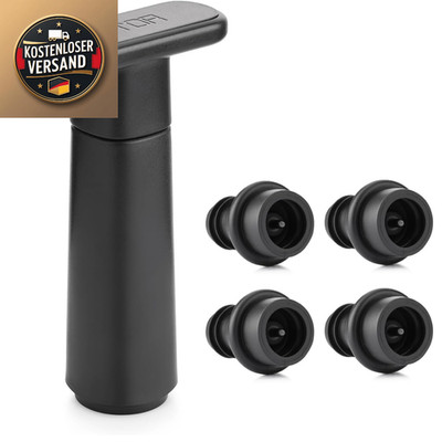 Wine Vacuum Pump 4 Stoppers Reusable Wine Stopper