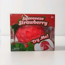 Sunny Days Jumbo Squeezy Strawberry Squishy Toy Stress Relief Sensory Fidget