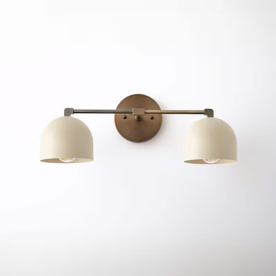 Antique Aged Brass Vanity Light   Wall Mounted Bathroom Light Fixture