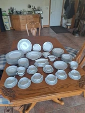 Noritake Grayburn Design 5323 China Vintage Rare Dinnerware Grouping 83 Pieces