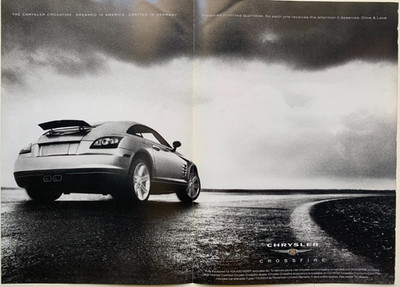 Chrysler Crossfire 2003 Print Ad 8''x11'' 2 Pages Photos Front & Back