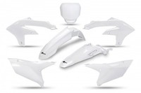 Kunststoff Verkleidung Kit Yamaha YZF 250 2024 YZF 450 2023 - 2024 Weiß Ufo P...
