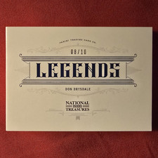 Panini 2012 National Treasures Legends Don Drysdale Auto Mem #45 08/10