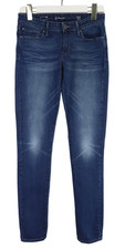 LEVI's Demi Curve Mid Rise Skinny Jeans Women's W27/L34 Blue Denim Whiskers