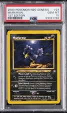 2000 POKEMON NEO GENESIS 1ST EDITION #24 MURKROW PSA 10 on eBay