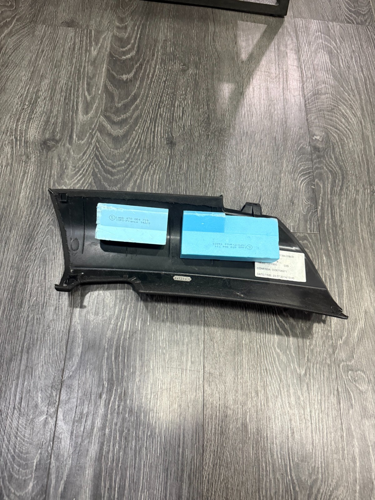 Lamborghini Huracan, LH, Left Upper A-Pillar, Black, Used, P/N 4T0867351