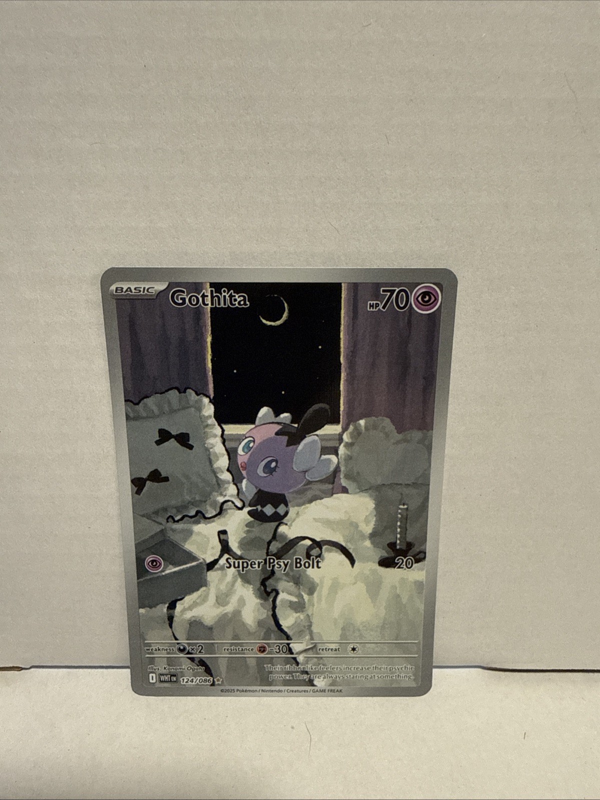 Pokemon SV en White Flare Gothita Illustration Rare Card 124/086 NM-M Condition
