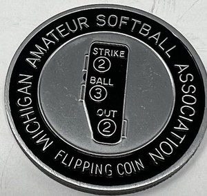 USA Softball Umpire Flip Coin Michigan Amateur Softball Association  MASA