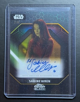 2024 Topps Chrome Star Wars NATASHA LIU BORDIZZO as SABINE Autograph Auto /50