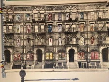 Led Zeppelin ORIG ‘75 Physical Graffiti PROMO Poster 24x37 Plant Page HYPER RARE