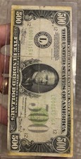 1934 $500 FEDERAL RESERVE NOTE Bill San Francisco Rare No Reserve Free S&H Wow