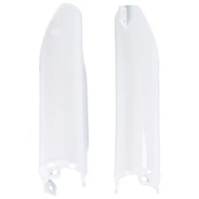 UFO Fork Guards Covers Protectors White CR125R CR250R CR500R CRF250R 1991-2013