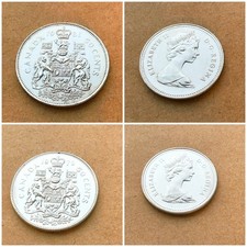 1981 & 1979 Canada Half Dollar, 50 Cents, 50C COIN - Circulated