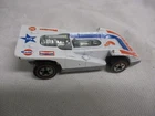 Vintage Hot Wheels Redlines,  1974 Steam Roller, white with decals,  Hong Kong