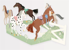 "garland Concertina Horse Greeting Card | "