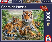 SCHMIDT, Puzzle 1000 pezzi Tigre e i suoi cuccioli, ,  SCM58986
