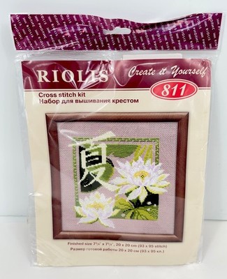 RIOLIS Counted Cross Stitch Kit #811 Summer-  White Lotus