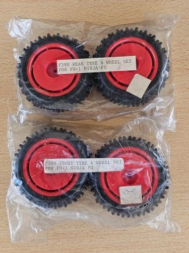 Vintage RC Marui 1/14 Ninja FD Tires / Rims