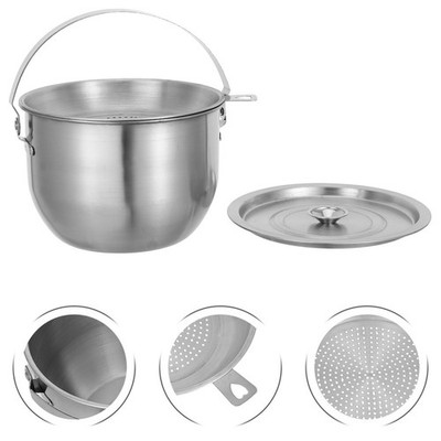 Bacon Grease Container with Strainer: 68oz Oil Strainer Pot Grease Saver Keeper