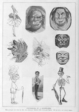 GROTTESCHI di Anna MacKenzie una Schoogirl di 15 anni - Stampa antica 1894