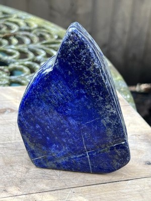 Lapislazuli große Freiform: Gelassenheit: Frieden: Selbsterkenntnis AAA+ 337 718g