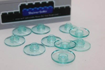 Lego (c) 10x Radar Schüssel - 2x2 - transp. hellblau  - 4740 - dish 2x2 inverted
