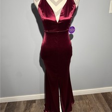 Windsor Red Sleeveless Halter Gown for Prom