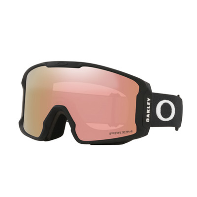 Oakley Line Miner M Matte Black Prizm Rose Gold Iridium Ski Snowboard Mask