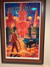 2022 New Orlean jazz festivial sign print 116 /750