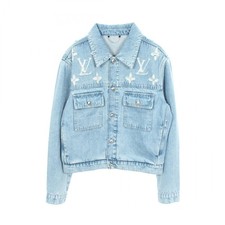 LOUIS VUITTON Monogram Destroy Denim Trucker Jacket 46 RM251MM PNB HSA18W LV
