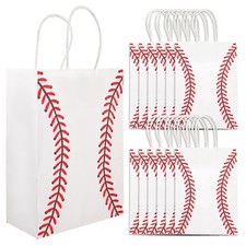 12 Pcs Birthday Party Bags for Event Decoration Basketball Paper