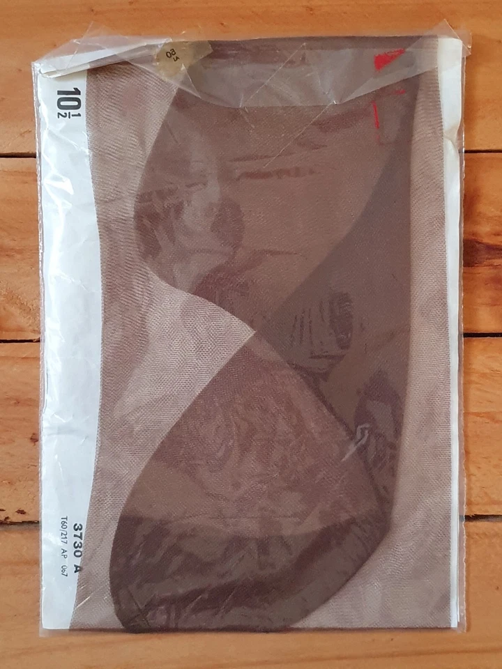 Vintage St Michael Sandal Foot Seamfree Nylon Stockings 1950s - 10.5 Tuscan - Image 2 of 2