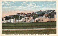 Bellair Heights Florida FL Belleview Cottages Art Deco c1920 Vintage Postcard