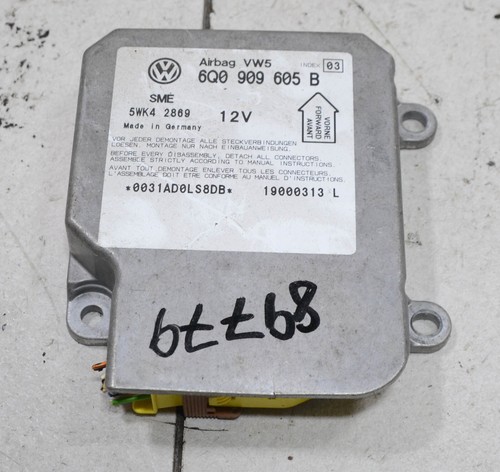 VW Passat 3B Variant Bj 2000 Airbag Steuergerät 6Q0909605B #89779-F191
