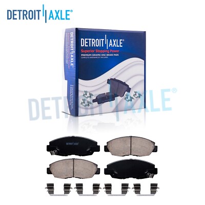 Front Ceramic Brake Pads with Hardware for Acura EL Honda Accord Civic Insight