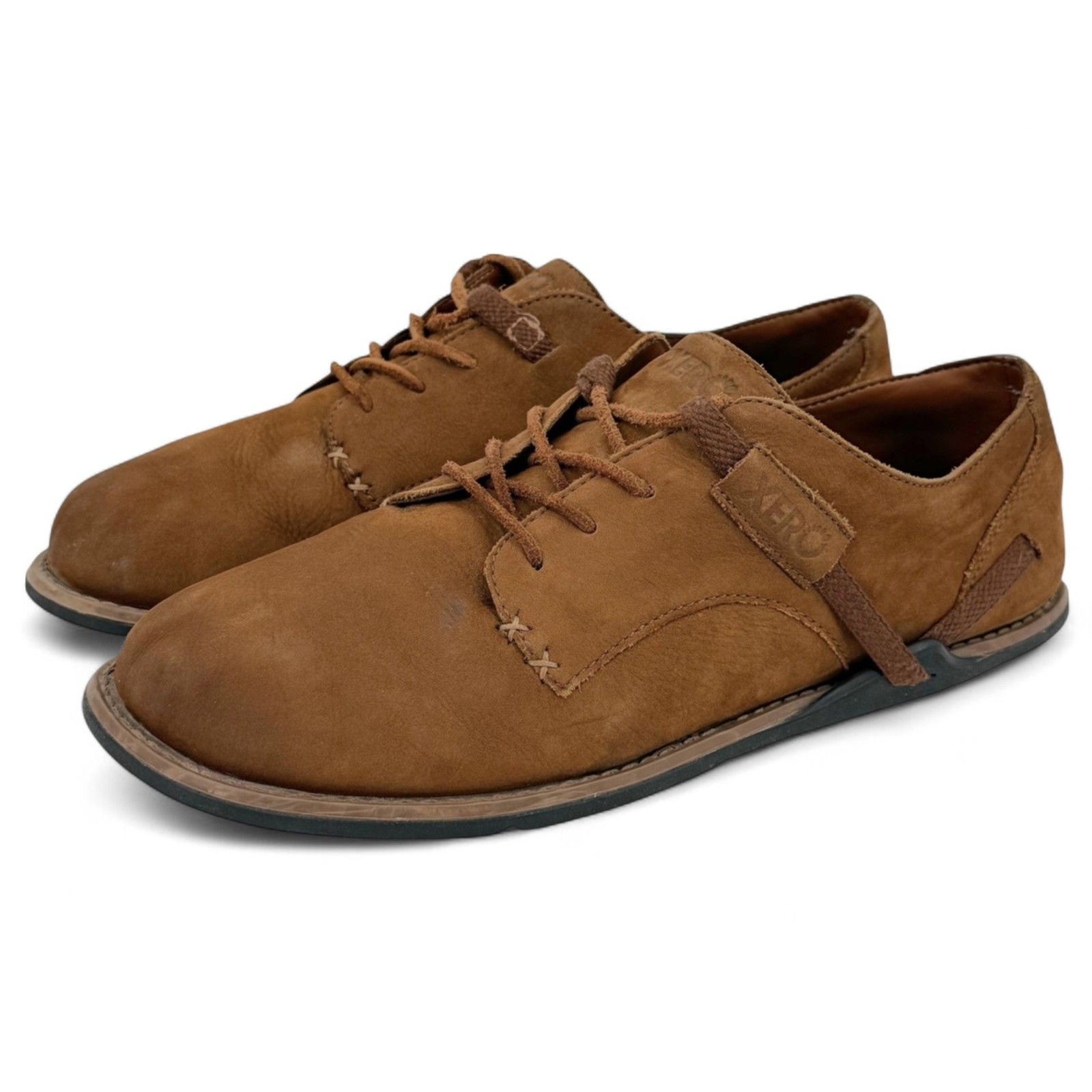 Xero Shoes Mens Alston Buffalo Leather Oxford Caramel Size 11.5