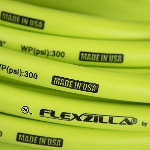 Flexzilla HFZ3835YW2 Flexzilla Air Hose, 3/8 in. x 35 ft, 1/4 in. MNPT Fittings - 第 5/5 張圖片