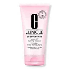 Clinique All About Clean Rinse-Off Foaming Cleanser 5oz/150ml Full Size NEW