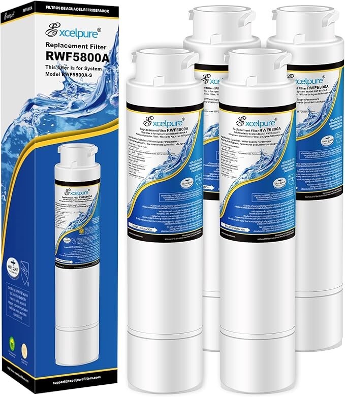 4-Pk RWF5800A Compatible with Frigidaire EPTWFU01, EWF02 Water Filters NEW!
