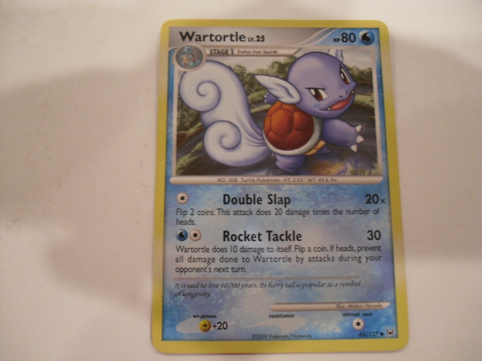 Wartortle 65/127 - Platinum - Pokemon Card    T