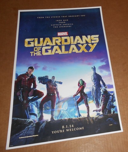 Guardians of the Galaxy Movie 2014 Poster 11x17 Marvel
