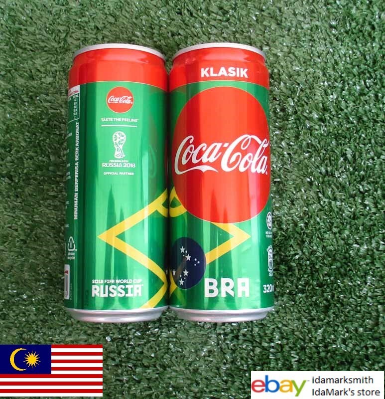 Empty COCA-COLA Coke Can MALAYSIA 320ml FIFA World Cup RUSSIA 2018